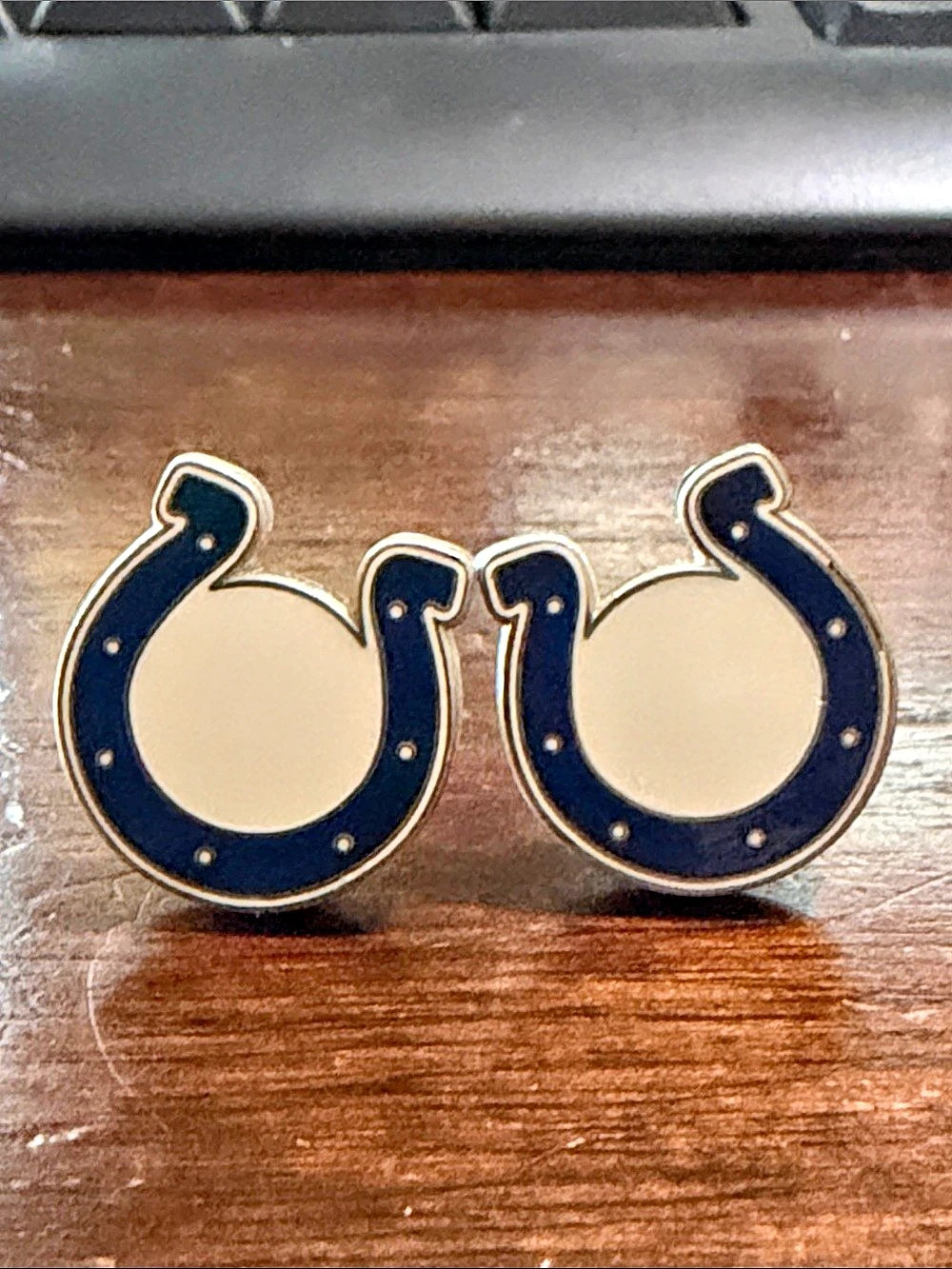 Cufflinks, Inc. Indianapolis Colts Enamel Cufflinks. Indianapolis Colts Enamel
